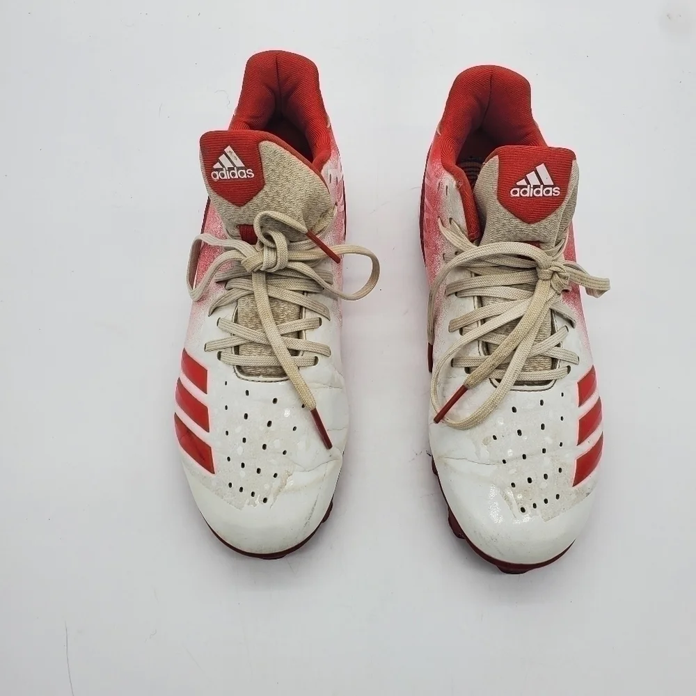 adidas Men Size 7.5 Shoes Baseball Cleats Icon 4 Splash MD Red Lace Up G26694